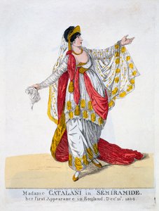 Madame Catalani in the Title Role of Semiramide by Robert Dighton